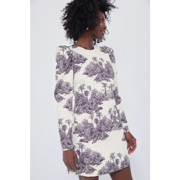 TUCKERNUCK X India Hicks Hibiscus Hill Toile Domino Dress Size XXS - Picture 3 of 14